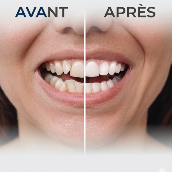 Appareil dentaire avant après