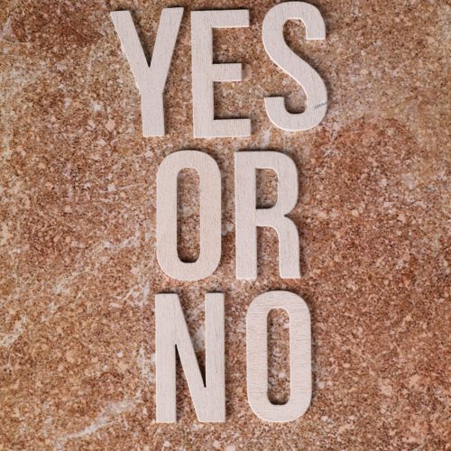 image pour se décider ou il y a écrit yes or no - ares dental